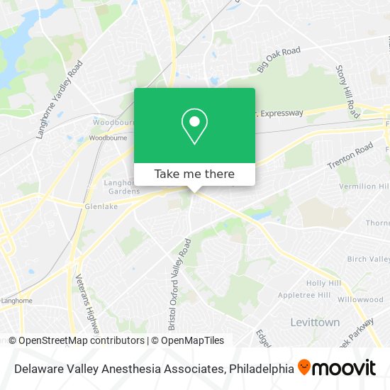 Mapa de Delaware Valley Anesthesia Associates