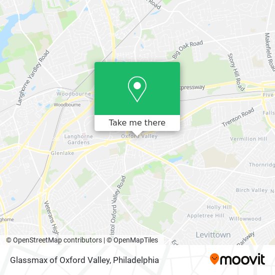 Glassmax of Oxford Valley map