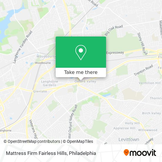 Mattress Firm Fairless Hills map