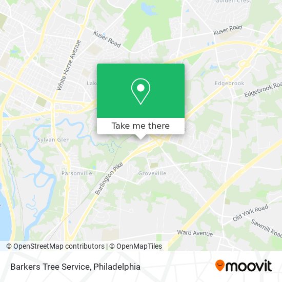 Mapa de Barkers Tree Service