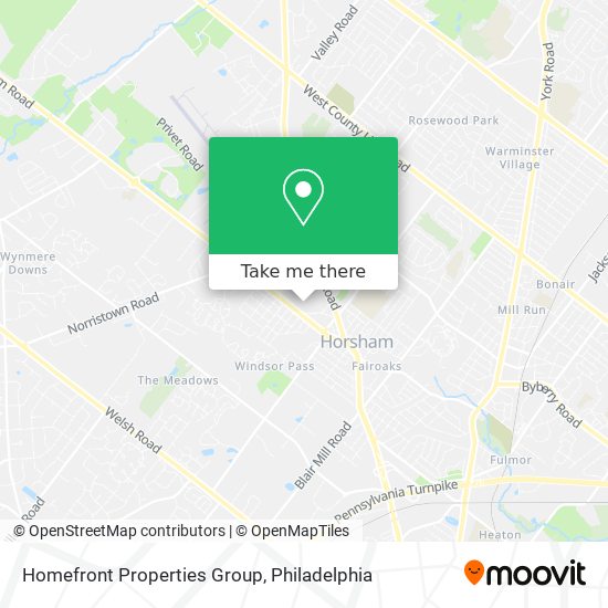 Homefront Properties Group map