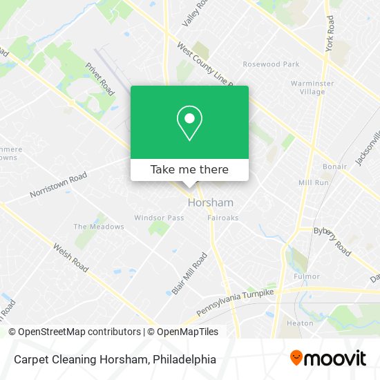 Carpet Cleaning Horsham map