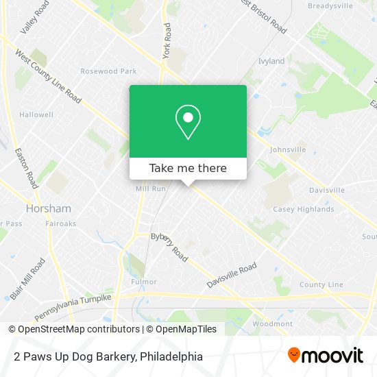 2 Paws Up Dog Barkery map