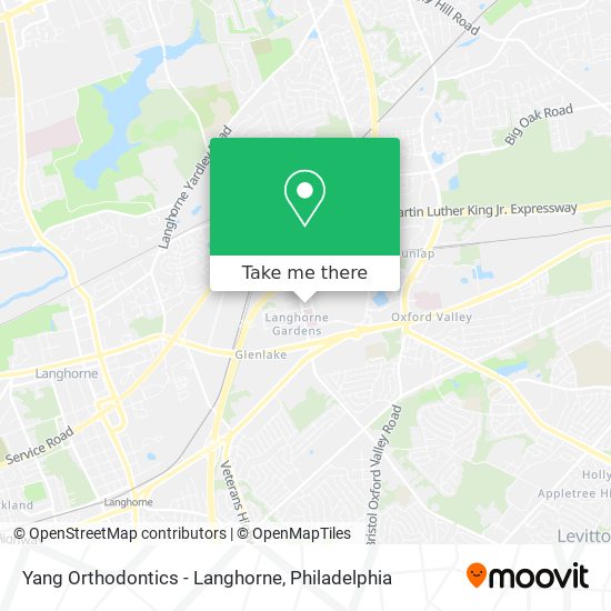 Yang Orthodontics - Langhorne map