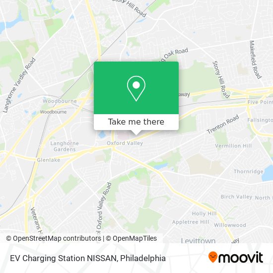 EV Charging Station NISSAN map