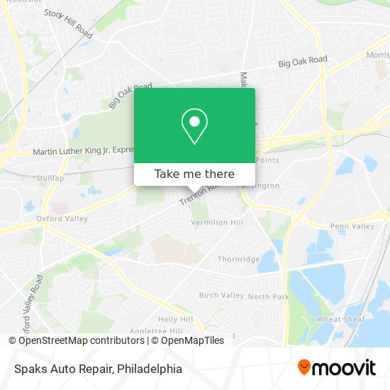 Spaks Auto Repair map