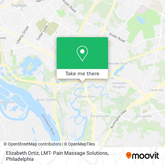 Elizabeth Ortiz, LMT- Pain Massage Solutions map
