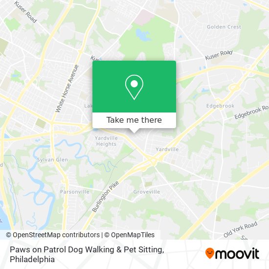 Mapa de Paws on Patrol Dog Walking & Pet Sitting