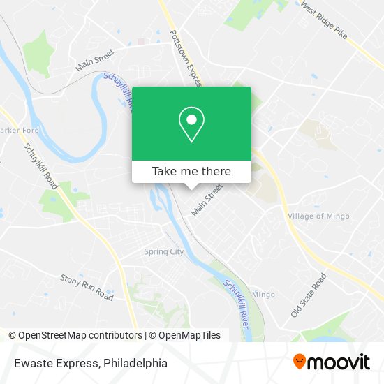 Ewaste Express map