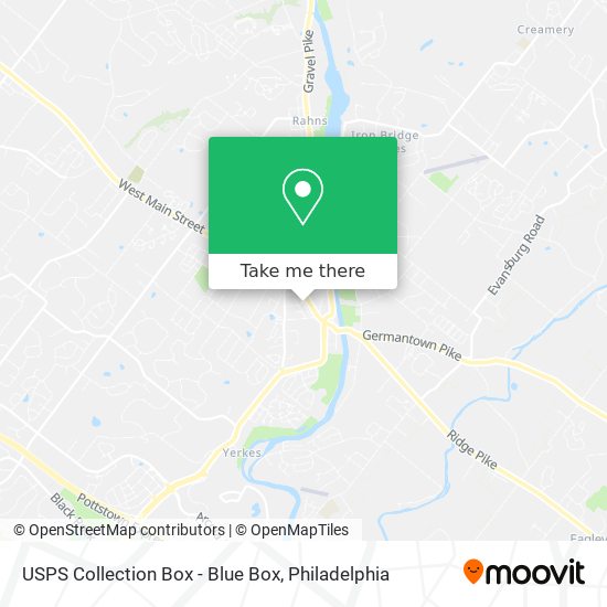 USPS Collection Box - Blue Box map