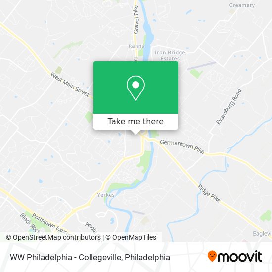 WW Philadelphia - Collegeville map