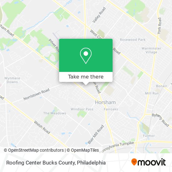 Mapa de Roofing Center Bucks County