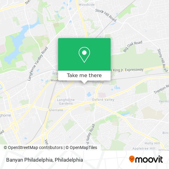 Banyan Philadelphia map