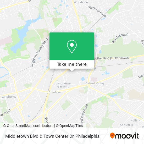 Middletown Blvd & Town Center Dr map