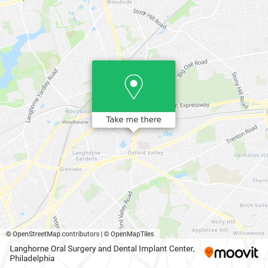 Langhorne Oral Surgery and Dental Implant Center map
