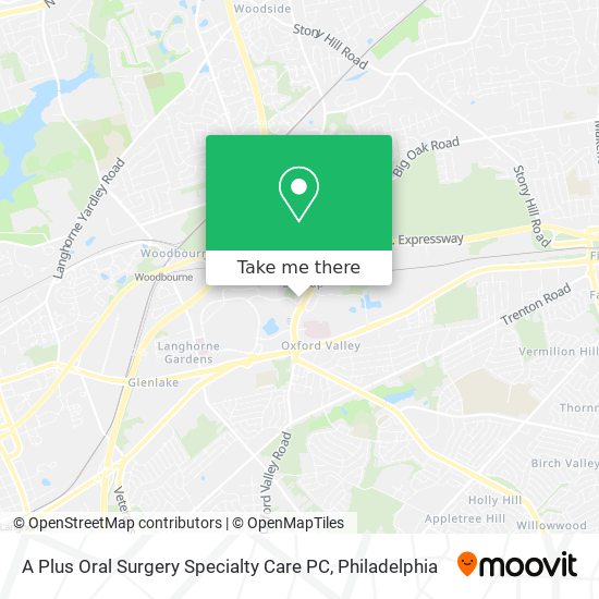 A Plus Oral Surgery Specialty Care PC map