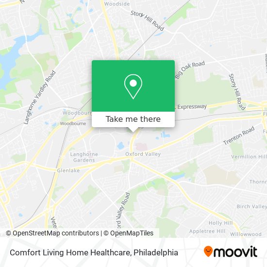 Mapa de Comfort Living Home Healthcare