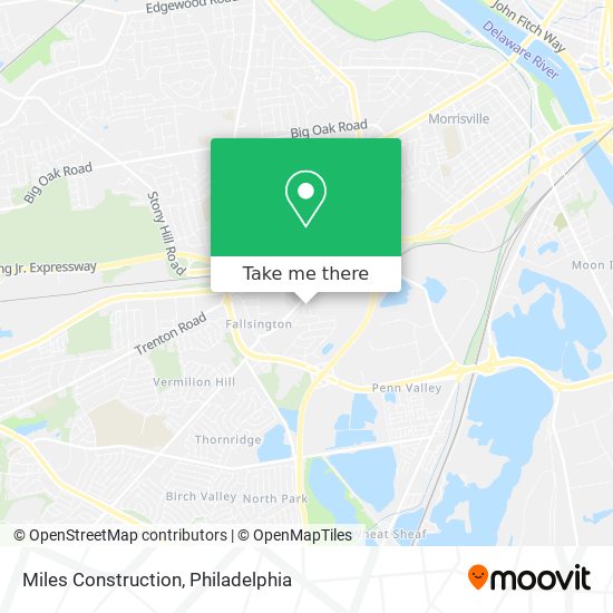 Miles Construction map
