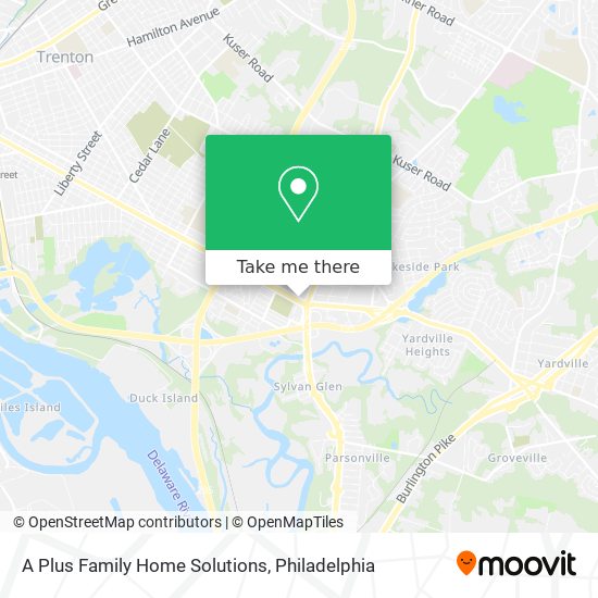 A Plus Family Home Solutions map