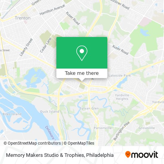 Memory Makers Studio & Trophies map