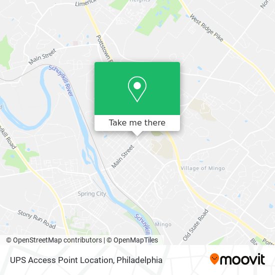 Mapa de UPS Access Point Location