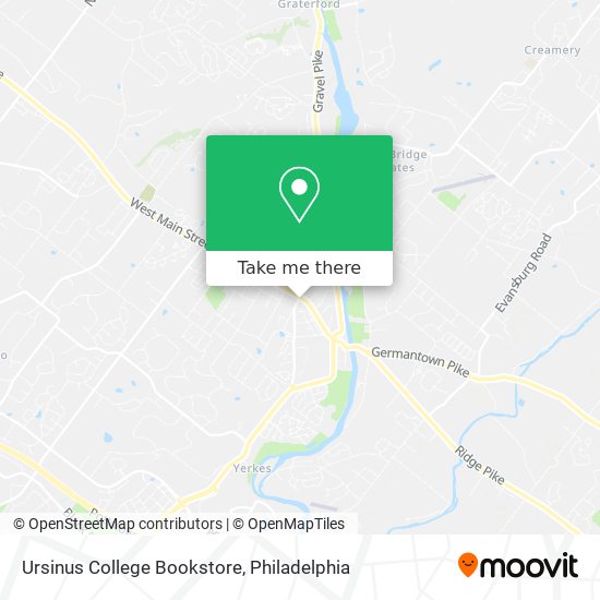 Mapa de Ursinus College Bookstore