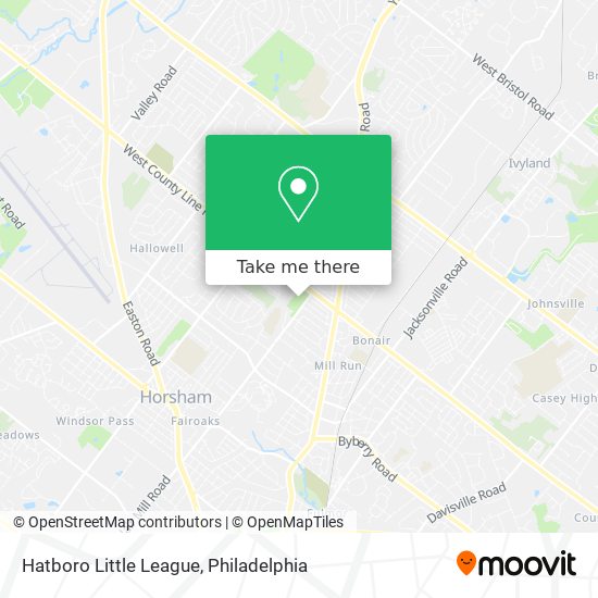 Hatboro Little League map