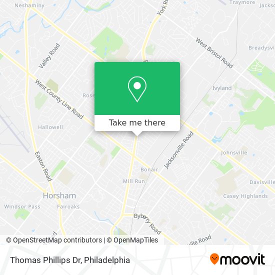 Mapa de Thomas Phillips Dr