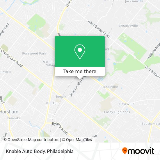 Knable Auto Body map