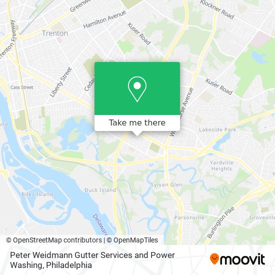 Peter Weidmann Gutter Services and Power Washing map