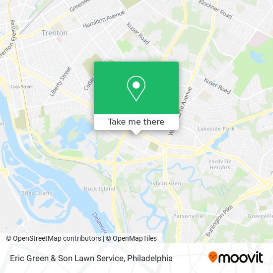 Eric Green & Son Lawn Service map