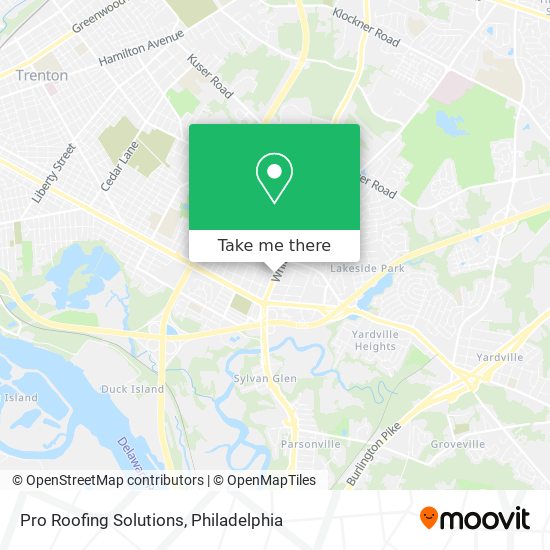 Pro Roofing Solutions map
