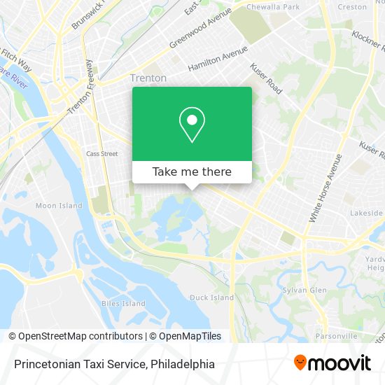 Princetonian Taxi Service map