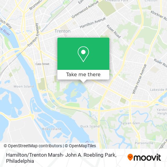 Mapa de Hamilton / Trenton Marsh- John A. Roebling Park