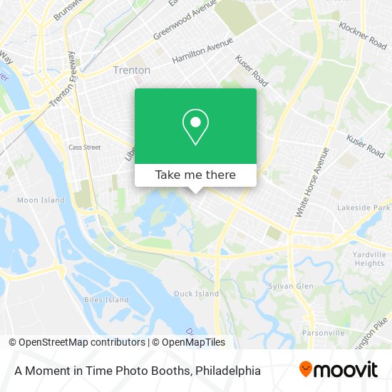 A Moment in Time Photo Booths map