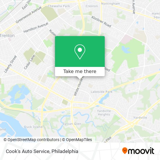 Cook's Auto Service map