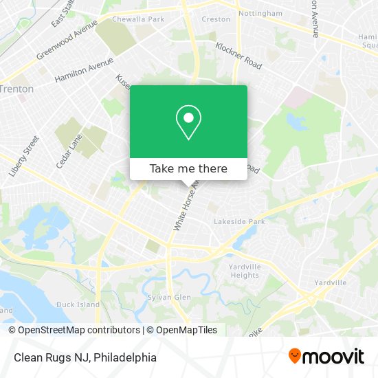 Clean Rugs NJ map