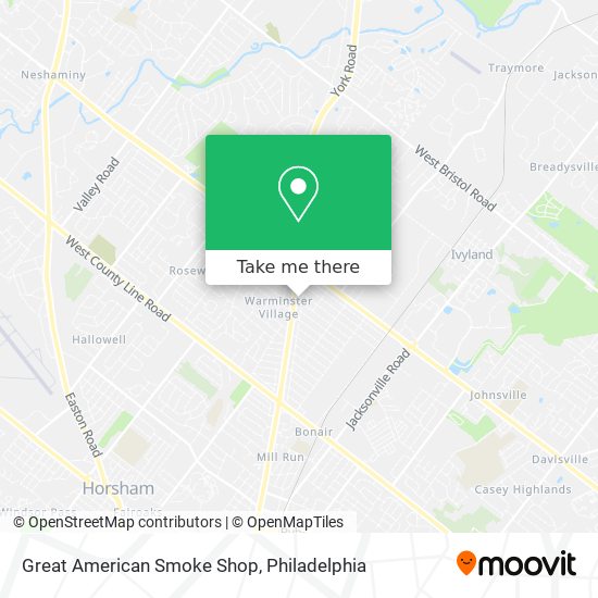 Mapa de Great American Smoke Shop