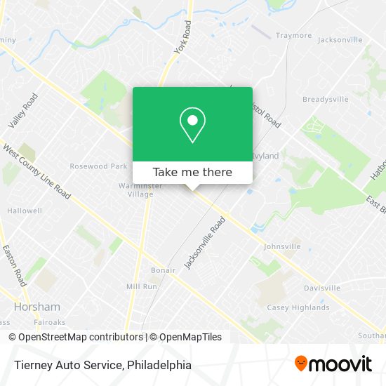 Tierney Auto Service map