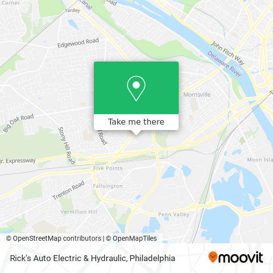 Rick's Auto Electric & Hydraulic map