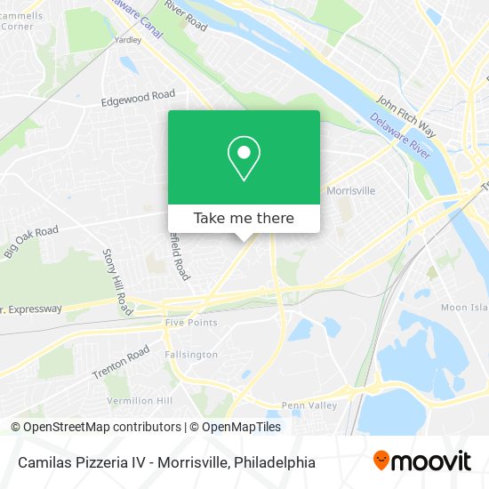 Mapa de Camilas Pizzeria IV - Morrisville