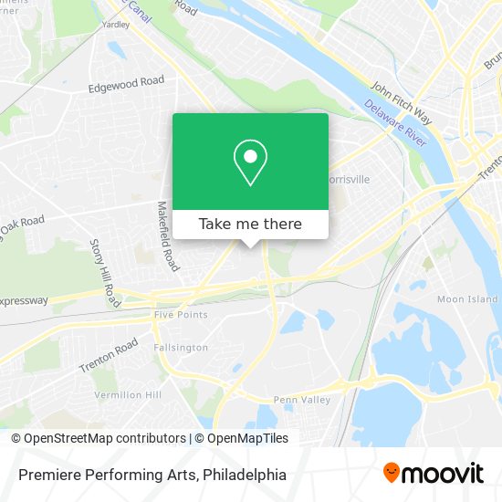 Mapa de Premiere Performing Arts