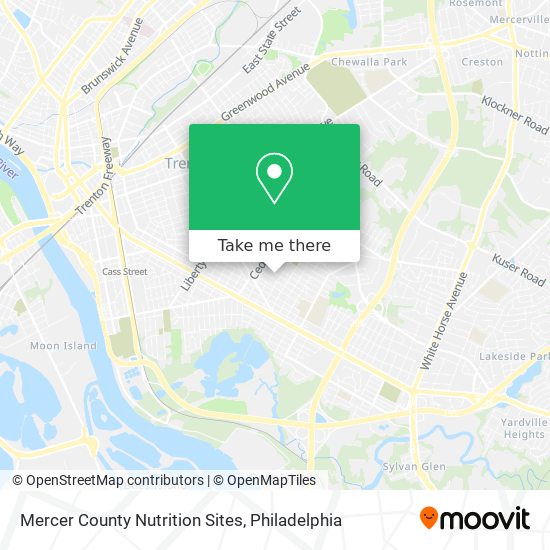 Mapa de Mercer County Nutrition Sites