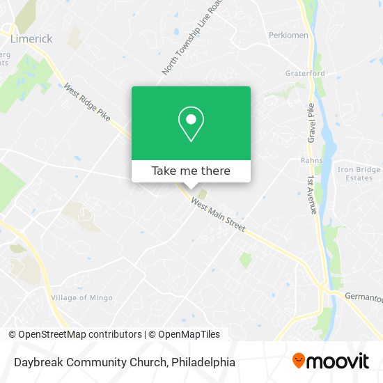 Daybreak Community Church map