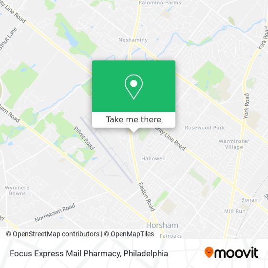 Focus Express Mail Pharmacy map