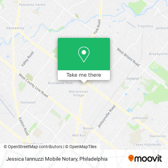 Jessica Iannuzzi Mobile Notary map
