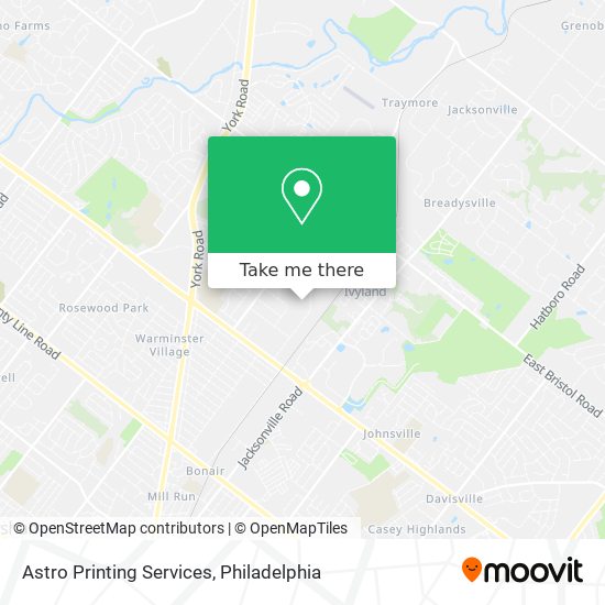 Astro Printing Services map