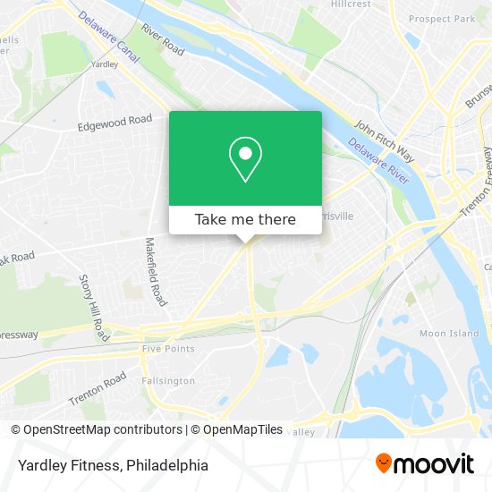 Yardley Fitness map