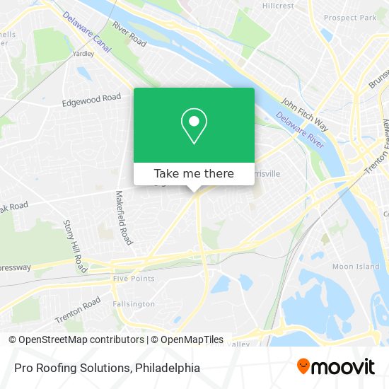 Pro Roofing Solutions map