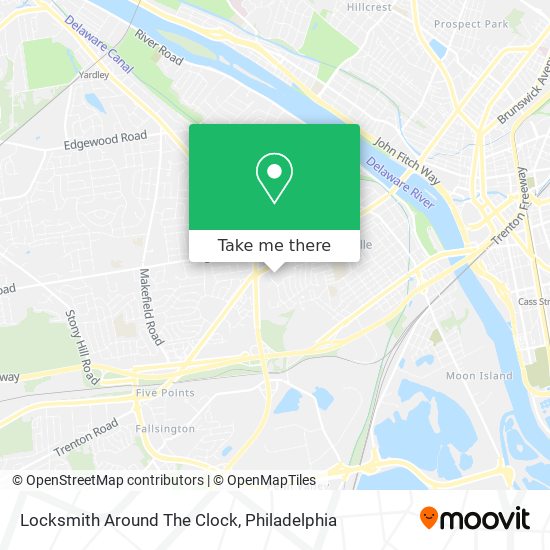 Locksmith Around The Clock map